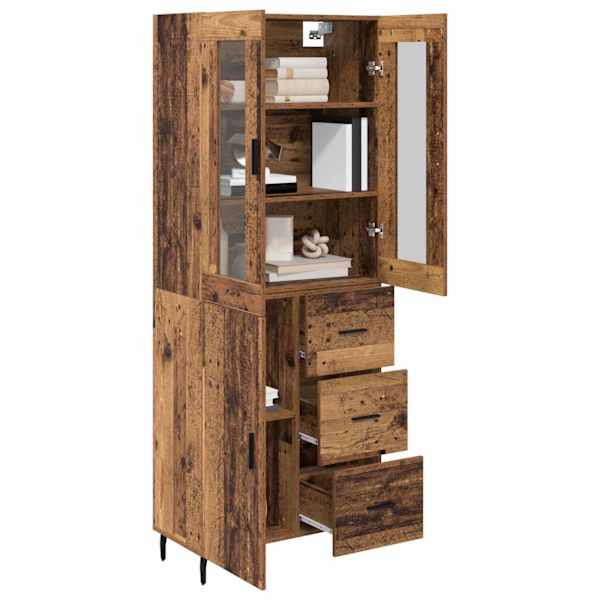 Kõrgushein 2 tk Vana puit 69,5 × 34 × 180 cm Tehispuit