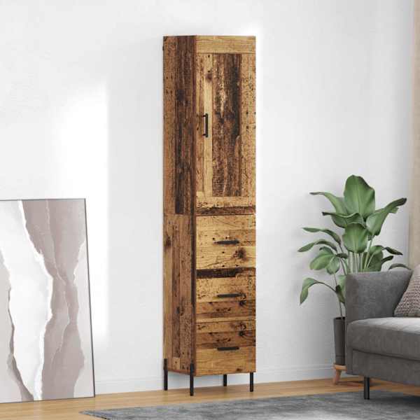 Kõrgushein Vana puit 34,5 × 34 × 180 cm Tehispuit