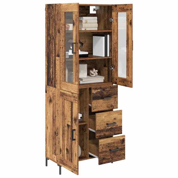 Kõrgushein 2 tk Vana puit 69,5 × 34 × 180 cm Tehispuit