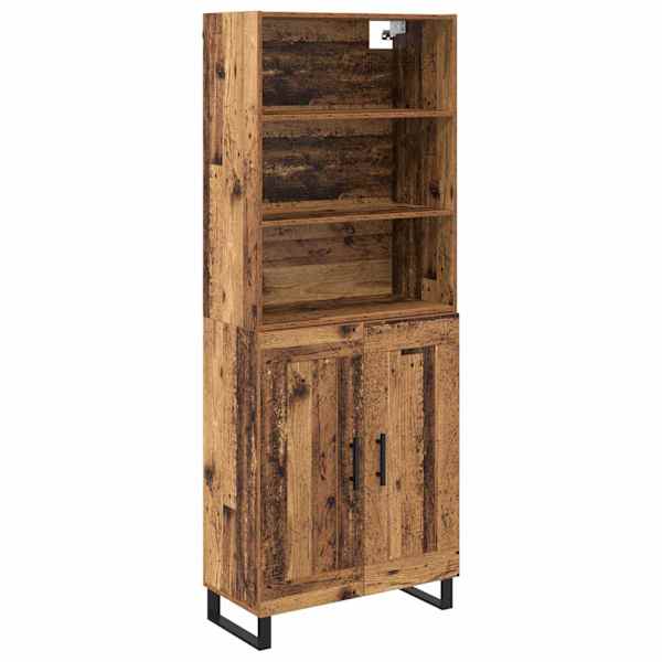 Kõrgushein 2 tk Vana puit 69,5 × 34 × 180 cm Tehispuit ja klaas