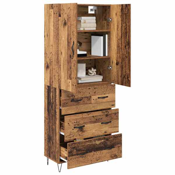 Kõrgushein 2 tk Vana puit 69,5 × 34 × 180 cm Tehispuit