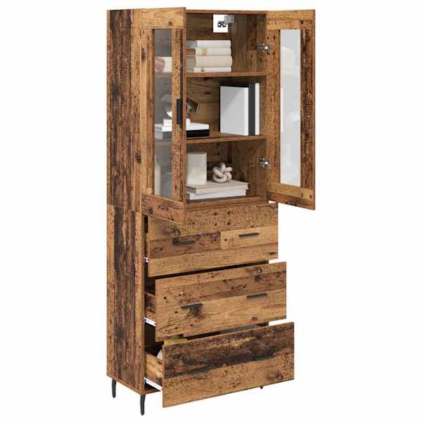 Kõrgushein 2 tk Vana puit 69,5 × 34 × 180 cm Tehispuit
