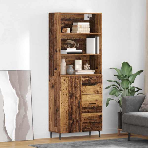 Kõrgushein 2 tk Vana puit 69,5 × 32,5 × 180 cm Tehispuit