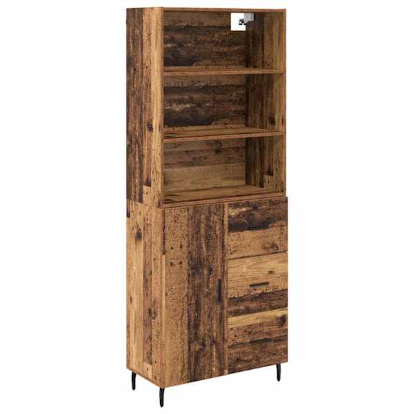 Kõrgushein 2 tk Vana puit 69,5 × 32,5 × 180 cm Tehispuit