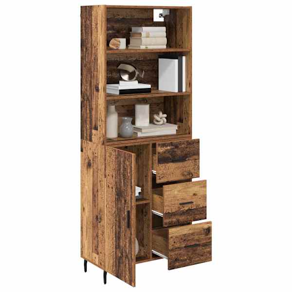 Kõrgushein 2 tk Vana puit 69,5 × 32,5 × 180 cm Tehispuit