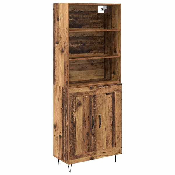 Kõrgushein 2 tk Vana puit 69,5 × 34 × 180 cm Tehispuit ja klaas