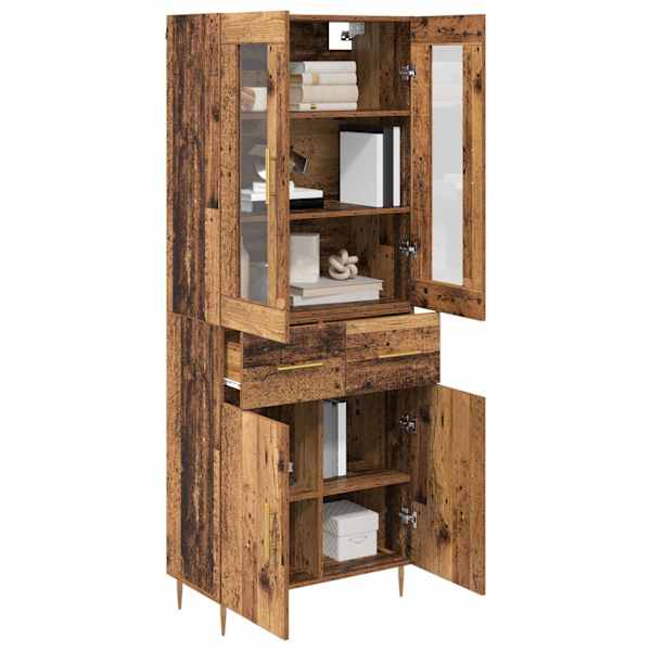 Kõrgushein 2 tk Vana puit 69,5 × 34 × 180 cm Tehispuit