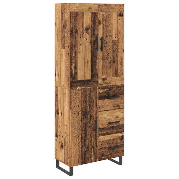 Kõrgushein 2 tk Vana puit 69,5 × 34 × 180 cm Tehispuit ja klaas
