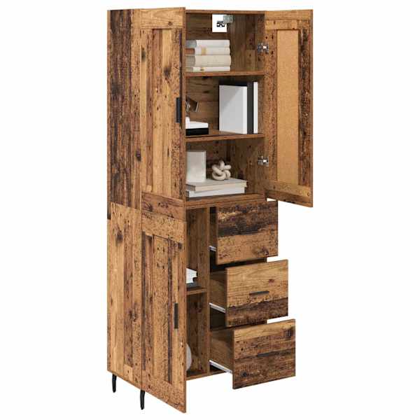Kõrgushein 2 tk Vana puit 69,5 × 34 × 180 cm Tehispuit