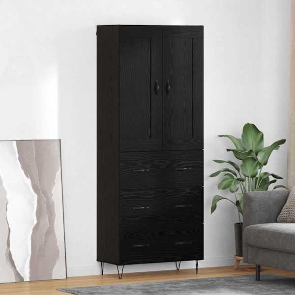 Kõrgushein Must tamm 69,5 × 34 × 180 cm Tehispuit