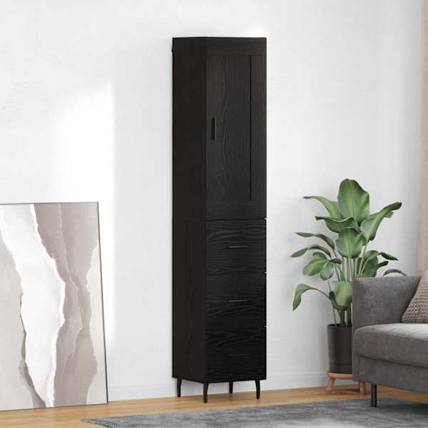Kõrgushein Must tamm 34,5 × 34 × 180 cm Tehispuit