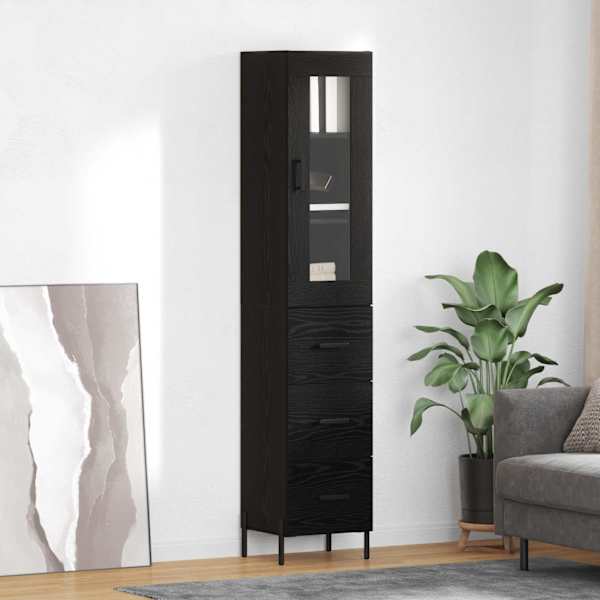 Kõrgushein Must tamm 34,5 × 34 × 180 cm Tehispuit