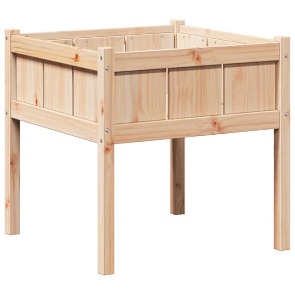 Taimekast 70 × 70 × 70 cm, männipuit – naturaalne