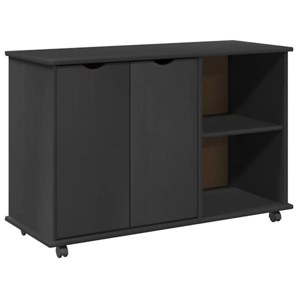 Rattaga kapp Hall 100 × 39 × 65,5 cm Kindel männipuidust