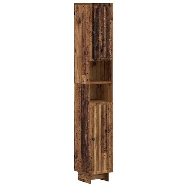 Vannitoa kapp avatud riiuliga EDE Vana puit 30 × 31 × 190 cm