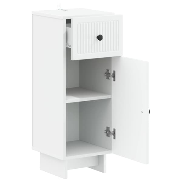 Vannitoa hoiukapp EDE Valge 30 × 31 × 80 cm Tehispuit