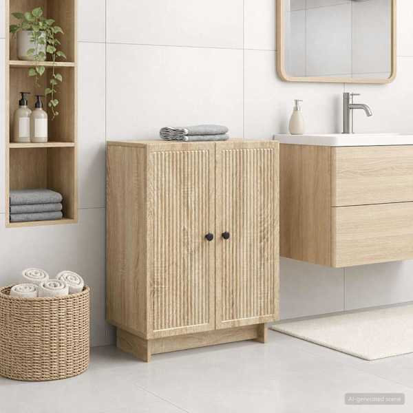 Vannitoa hoiukapp EDE Sonoma tamm 59,5 × 31 × 80 cm Tehispuit