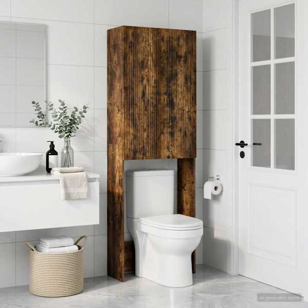 Tualettkabinet EDE Suitsutatud tamm 66 × 25,5 × 190 cm