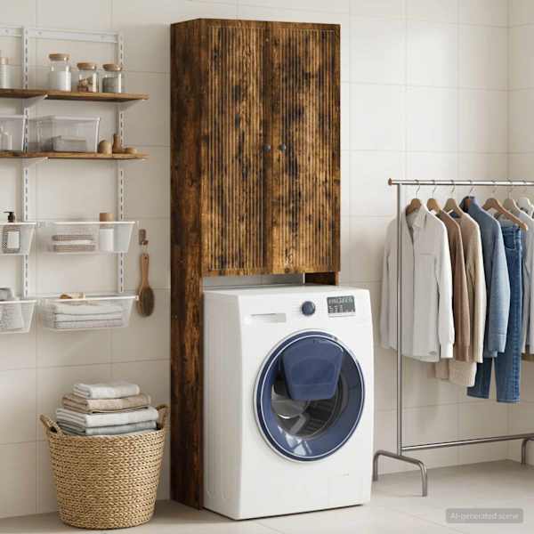 Tualettkabinet EDE Suitsutatud tamm 66 × 25,5 × 190 cm