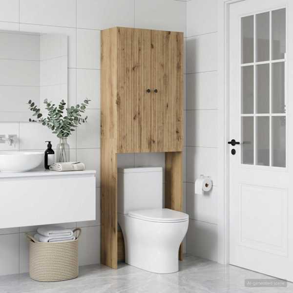 Tualettkabinet EDE Artisan tamm 66 × 25,5 × 190 cm Tehispuit