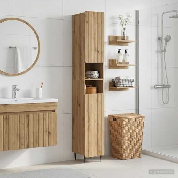 Vannitoa kapp avatud riiuliga ZWOLLE Artisan tamm