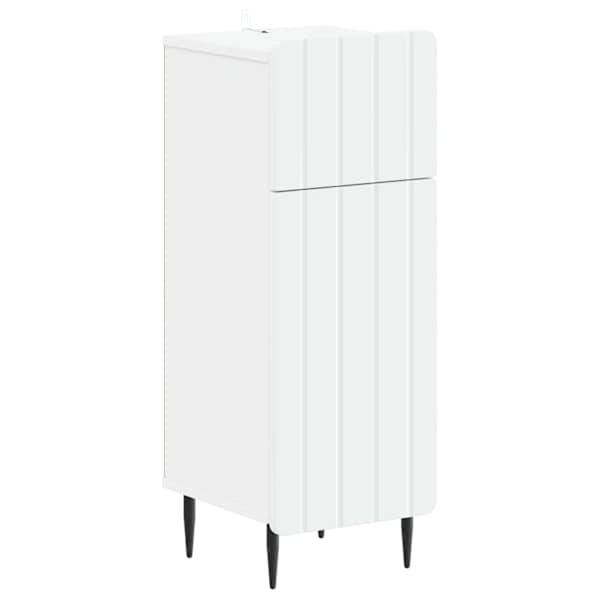 Vannitoa hoiukapp ZWOLLE Valge 30 × 31 × 79,5 cm Tehispuit