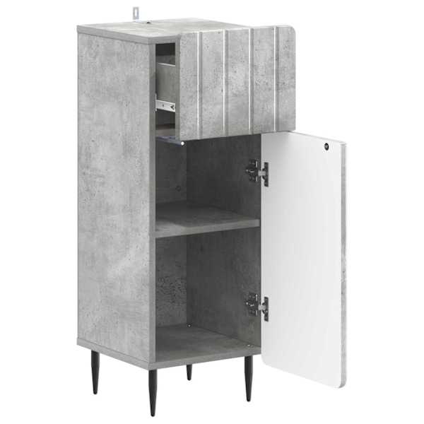 Vannitoa hoiukapp ZWOLLE Betoonhall 30 × 31 × 79,5 cm Tehispuit