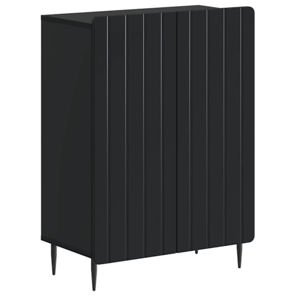 Vannitoa hoiukapp ZWOLLE Must 59,5 × 31 × 79,5 cm Tehispuit