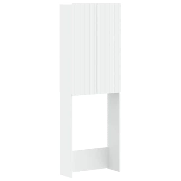 Tualettkabinet ZWOLLE Valge 66 × 25,5 × 190 cm Tehispuit