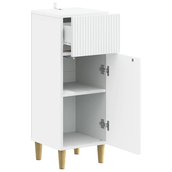 Vannitoa hoiukapp ARNHEM Valge 30 × 31 × 80 cm Tehispuit