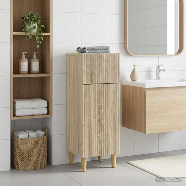 Vannitoa hoiukapp ARNHEM Sonoma tamm 30 × 31 × 80 cm Tehispuit