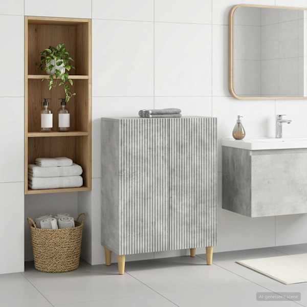 Vannitoa hoiukapp ARNHEM Betoonhall 59,5 × 31 × 80 cm Tehispuit