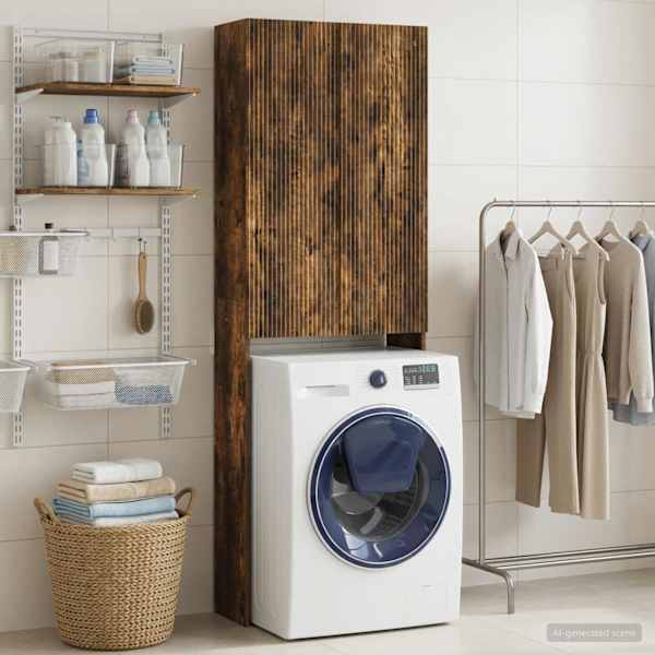 Tualettkabinet ARNHEM Suitsutatud tamm 66 × 25,5 × 190 cm