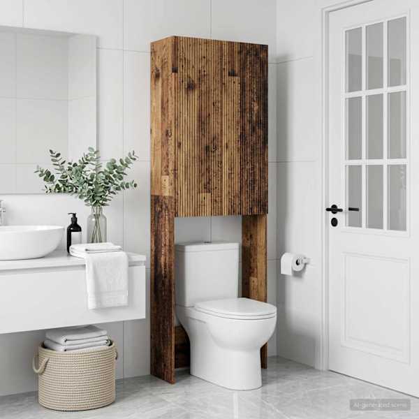 Tualettkabinet ARNHEM Vana puit 66 × 25,5 × 190 cm Tehispuit