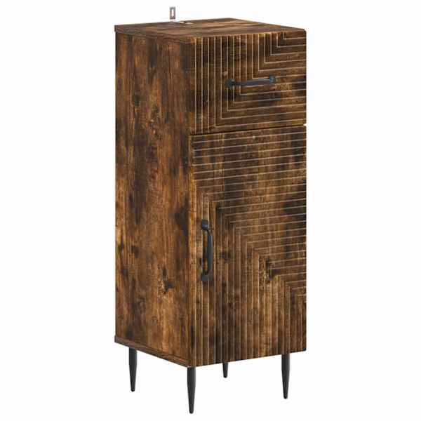 Vannitoa hoiukapp HAARLEM Suitsutatud tamm 30 × 31 × 80 cm