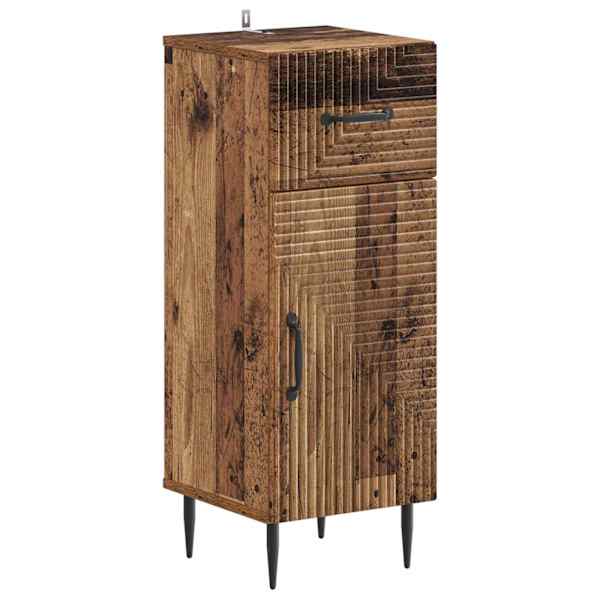 Vannitoa hoiukapp HAARLEM Vana puit 30 × 31 × 80 cm Tehispuit