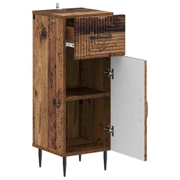 Vannitoa hoiukapp HAARLEM Vana puit 30 × 31 × 80 cm Tehispuit