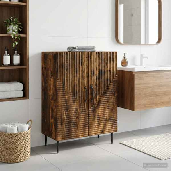Vannitoa hoiukapp HAARLEM Suitsutatud tamm 59,5 × 31 × 80 cm