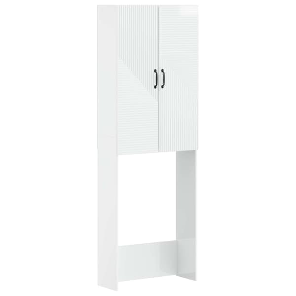 Tualettkabinet HAARLEM Kõrgläikega valge 66 × 25,5 × 190 cm