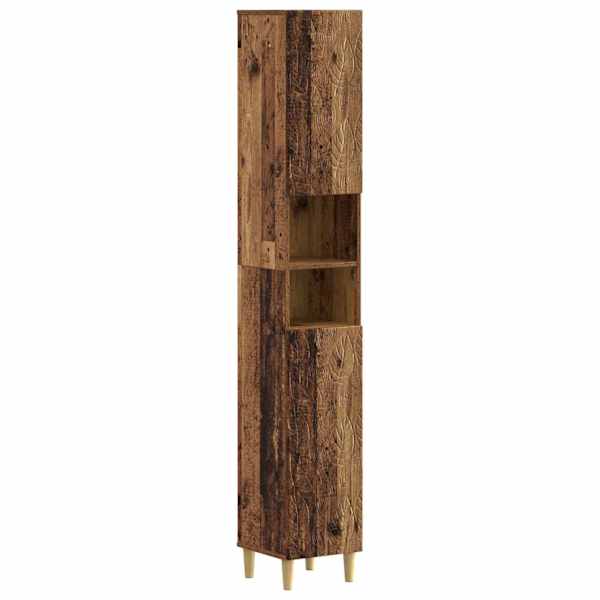 Vannitoa kapp avatud riiuliga DELFT Vana puit 30 × 31 × 190 cm