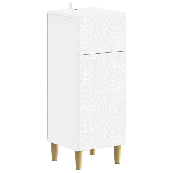 Vannitoa hoiukapp DELFT Valge 30 × 31 × 80 cm Tehispuit
