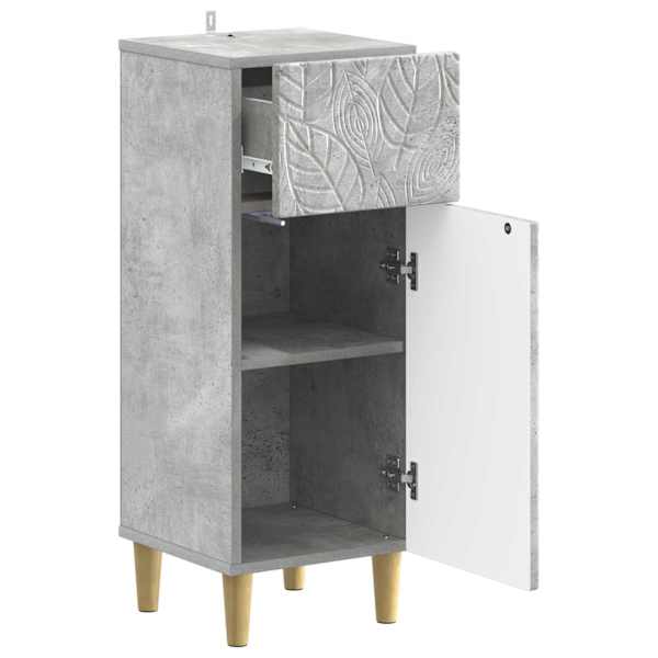 Vannitoa hoiukapp DELFT Betoonhall 30 × 31 × 80 cm Tehispuit