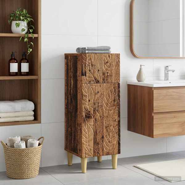 Vannitoa hoiukapp DELFT Vana puit 30 × 31 × 80 cm Tehispuit