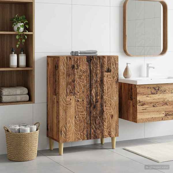 Vannitoa hoiukapp DELFT Vana puit 59,5 × 31 × 80 cm Tehispuit