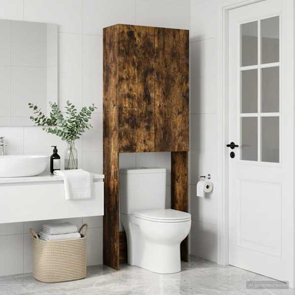 Tualettkabinet DELFT Suitsutatud tamm 66 × 25,5 × 190 cm