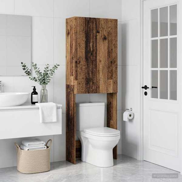Tualettkabinet DELFT Vana puit 66 × 25,5 × 190 cm Tehispuit