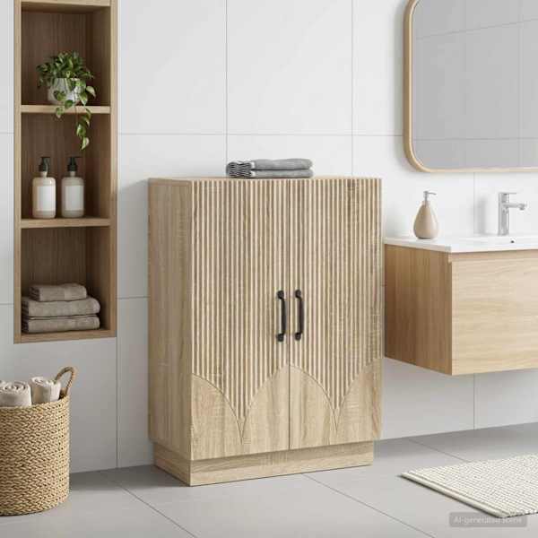 Vannitoa hoiukapp HOORN Sonoma tamm 59,5 × 31 × 77 cm Tehispuit