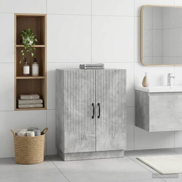 Vannitoa hoiukapp HOORN Betoonhall 59,5 × 31 × 77 cm Tehispuit