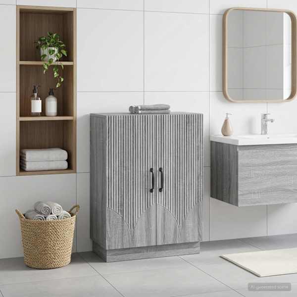 Vannitoa hoiukapp HOORN Hall Sonoma 59,5 × 31 × 77 cm Tehispuit