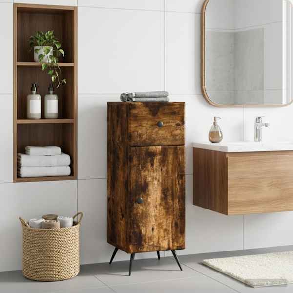 Vannitoa hoiukapp BREDA Suitsutatud tamm 30 × 31 × 80 cm